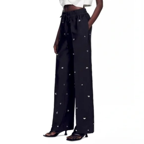 Wayne Oversized Embellished Taffeta Pants - Picture 1 of 3